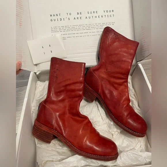 Guidi | Shoes | Guidi 788 Red Leather Boots | Poshmark